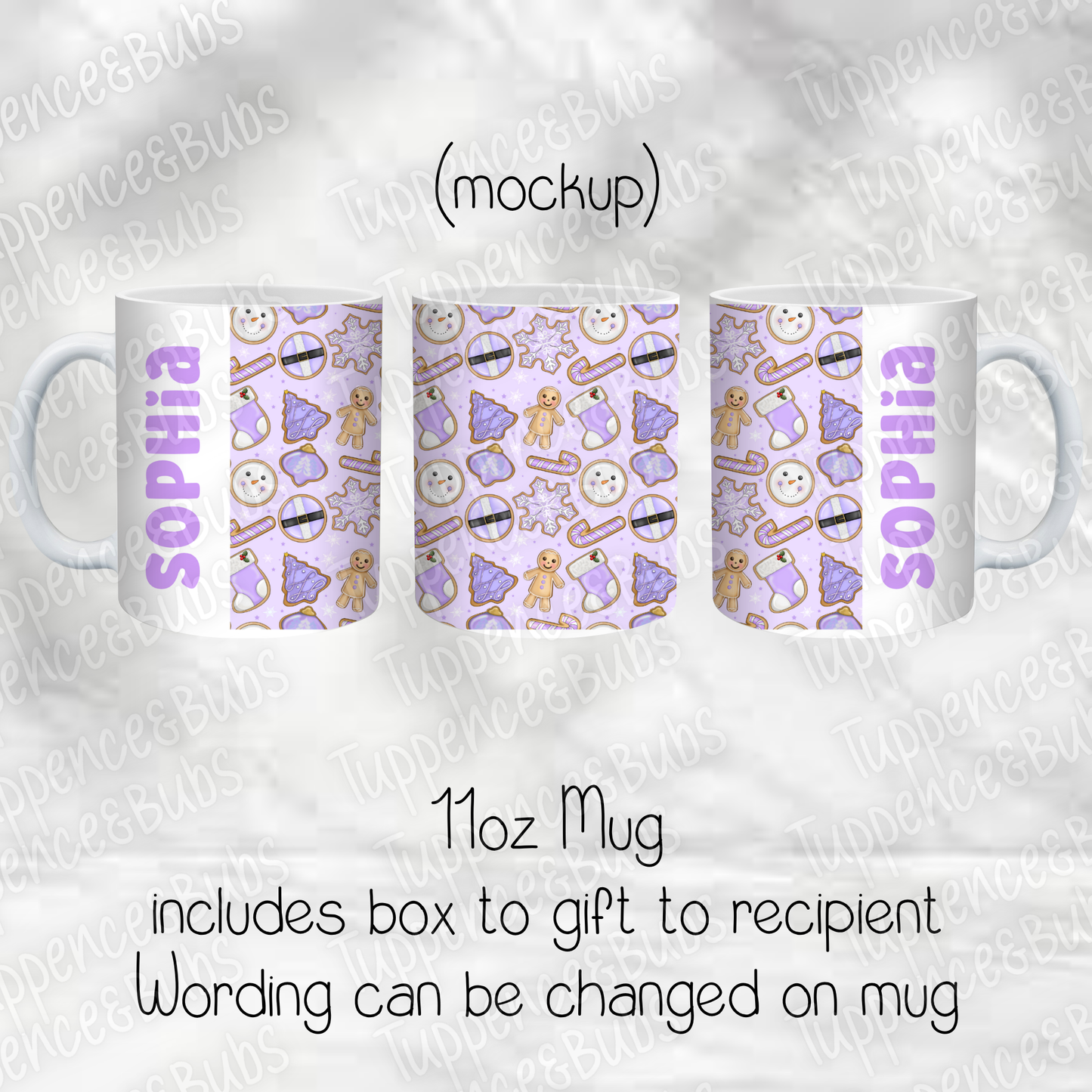Lilac Cooke Themed Christmas Mug -  3 Designs