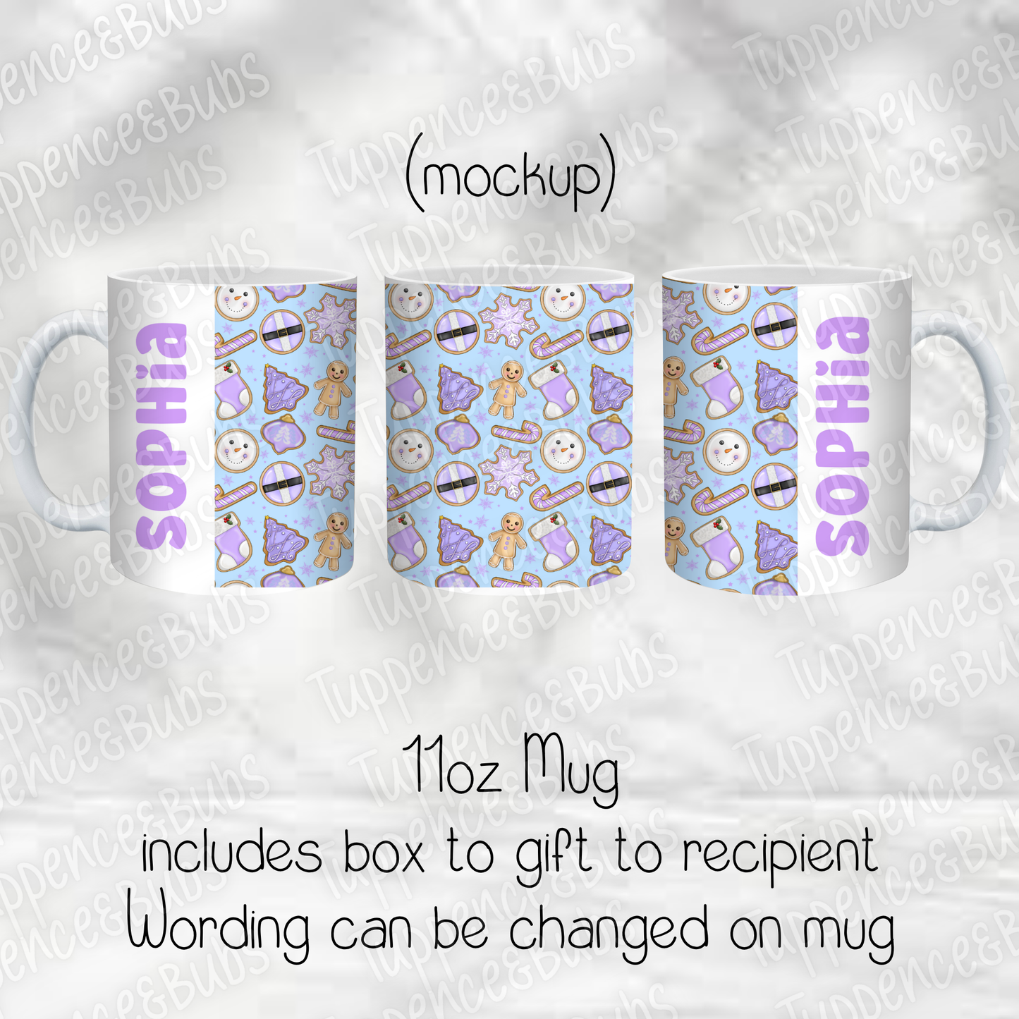 Lilac Cooke Themed Christmas Mug -  3 Designs