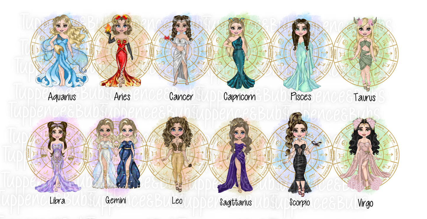 Star Sign Themed Birthday Card