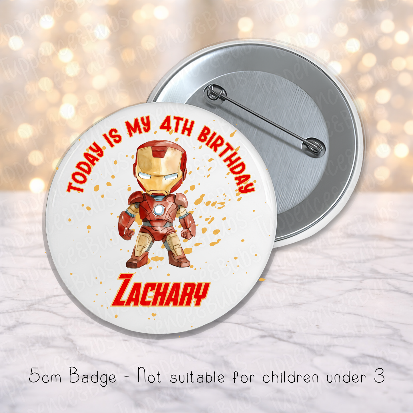 Iron Man Themed Badge