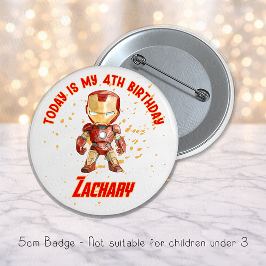 Iron Man Themed Badge