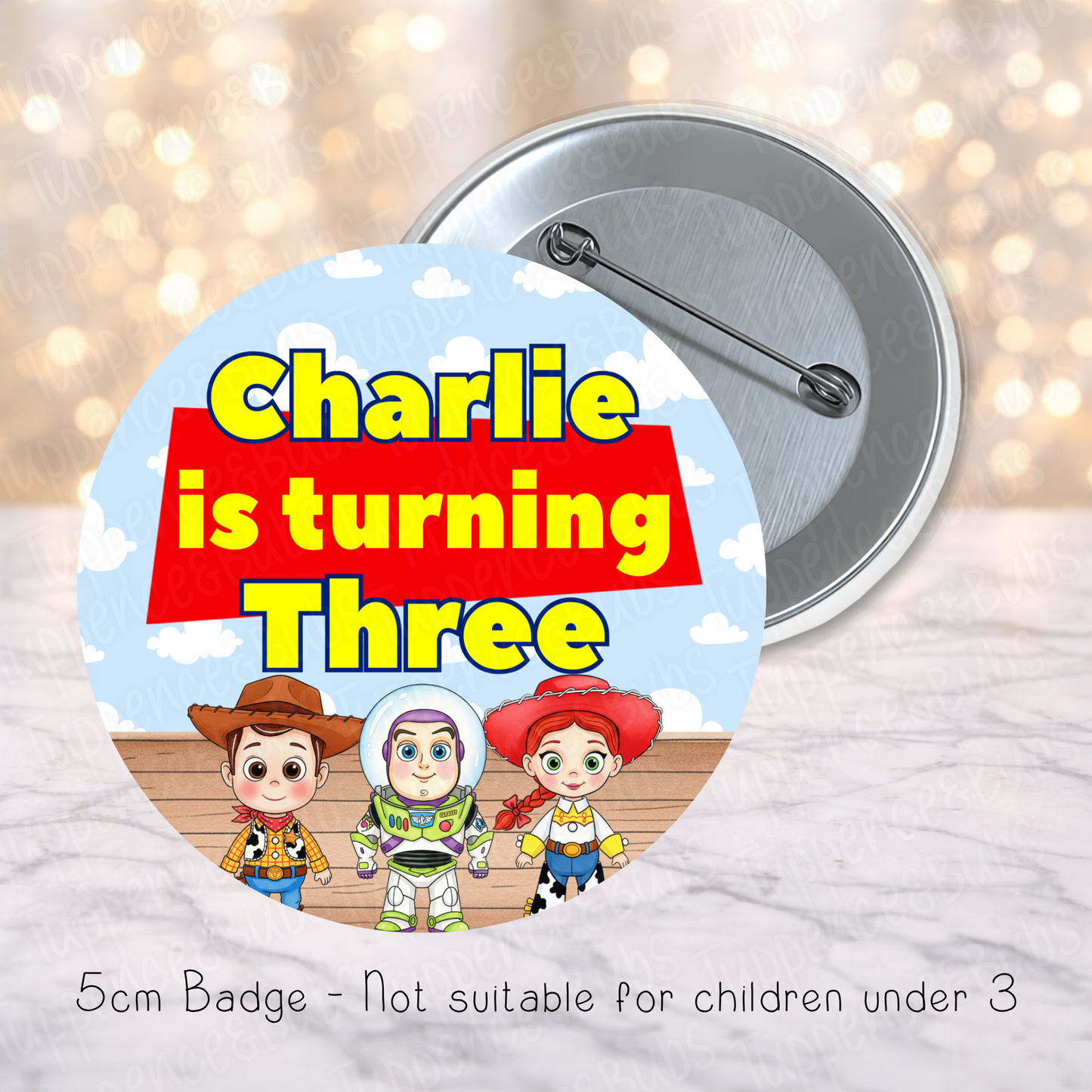 Toy Themed Badge