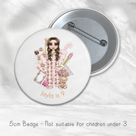 Bear PJ's Make Up Inspired Badge