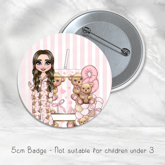 Bear PJ's Make Up Inspired Badge