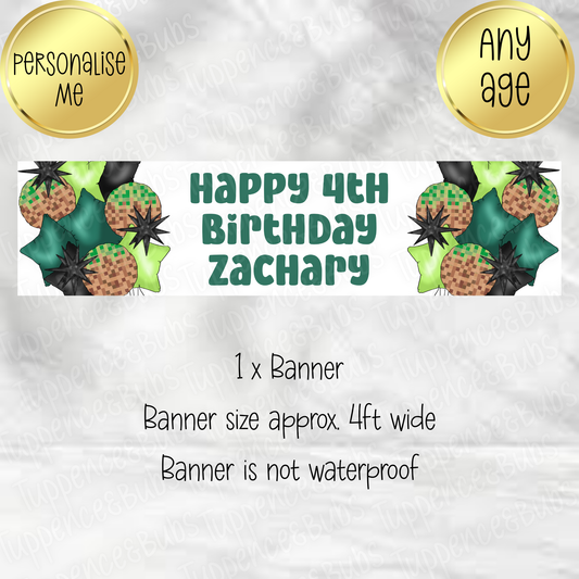 Minecraft Inspired Banner