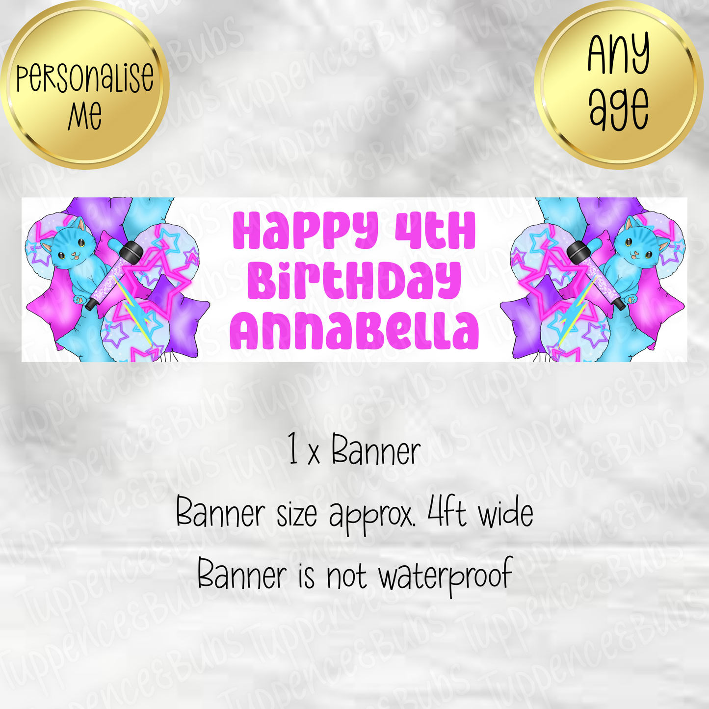 Hunters Balloon Themed Banner