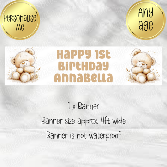 Teddy Bear Themed Banner