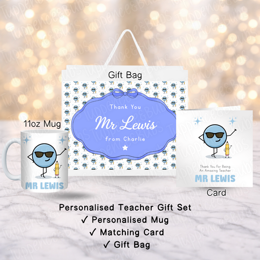 Personalised Happy Teacher Gift Set