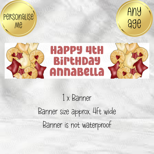 Jammy Dodger Themed Banner