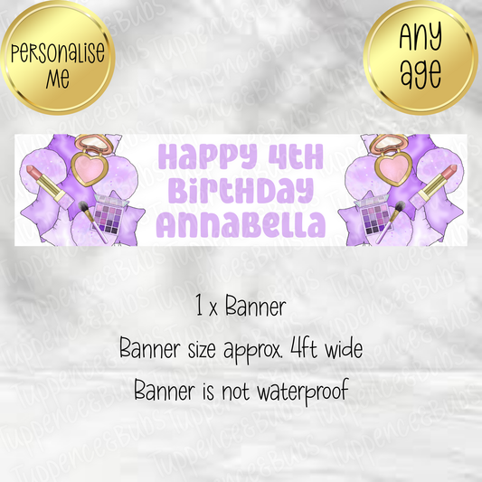 Lilac Make Up Themed Banner
