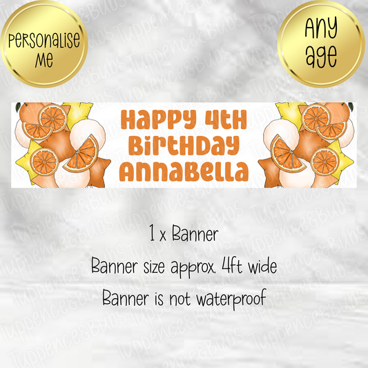 Orange Themed Banner