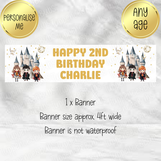 Wizard School Themed Banner