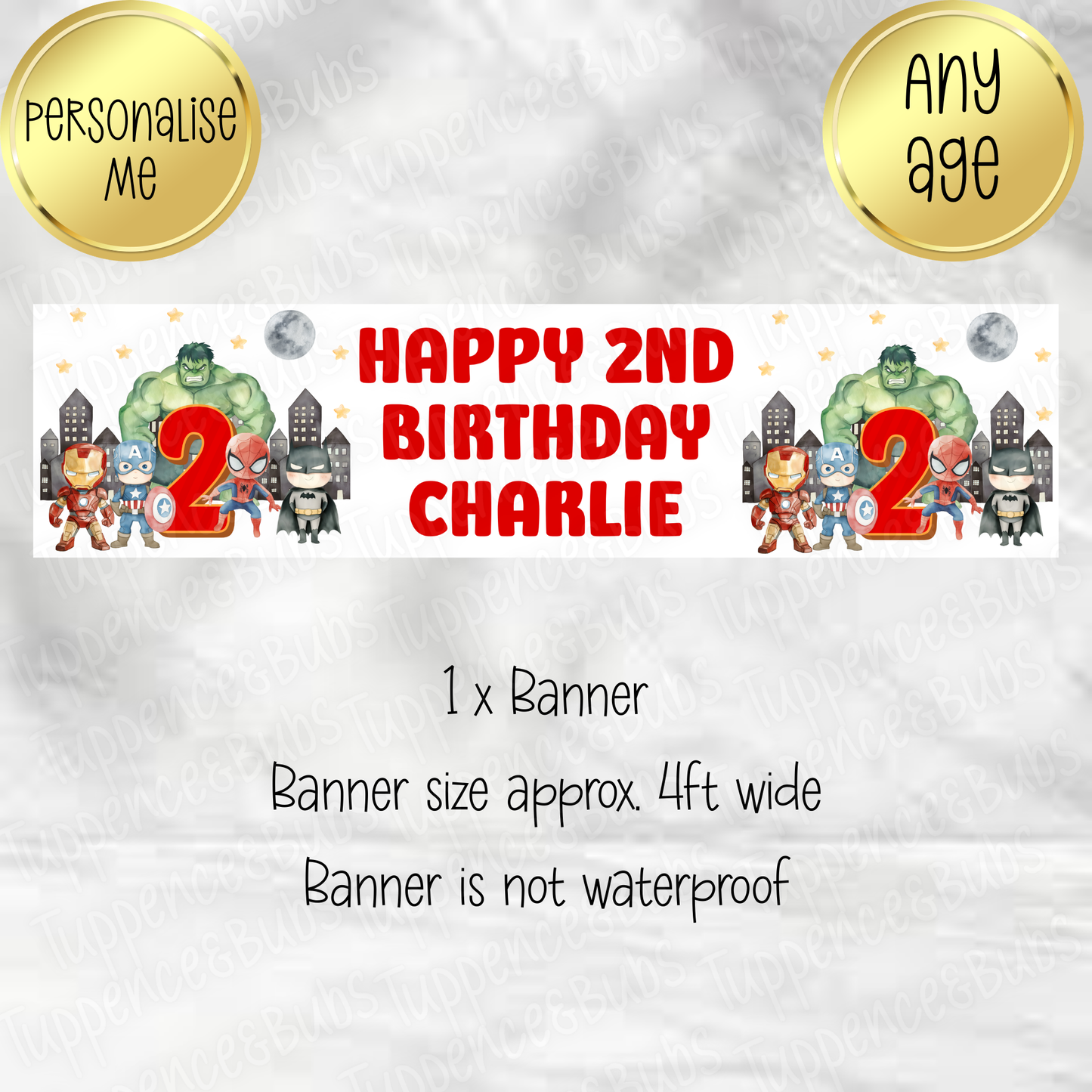 Super Hero Inspired Banner