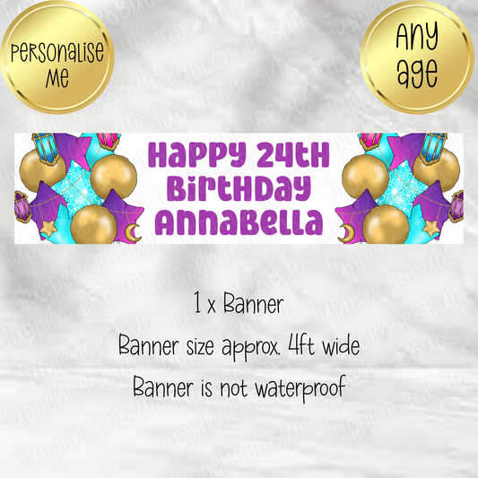Arabian Balloon Themed Banner