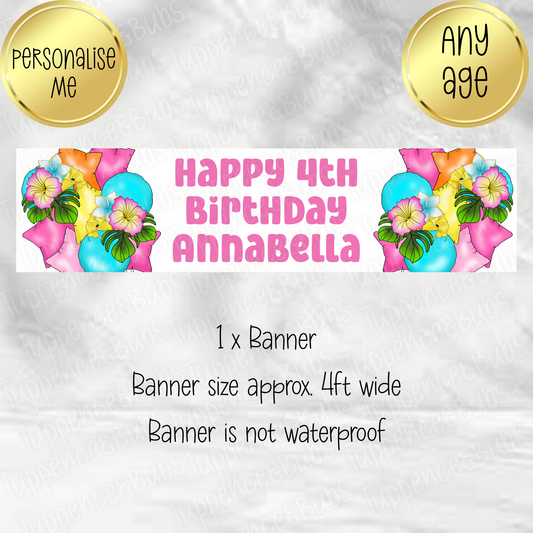 Floral Themed Banner