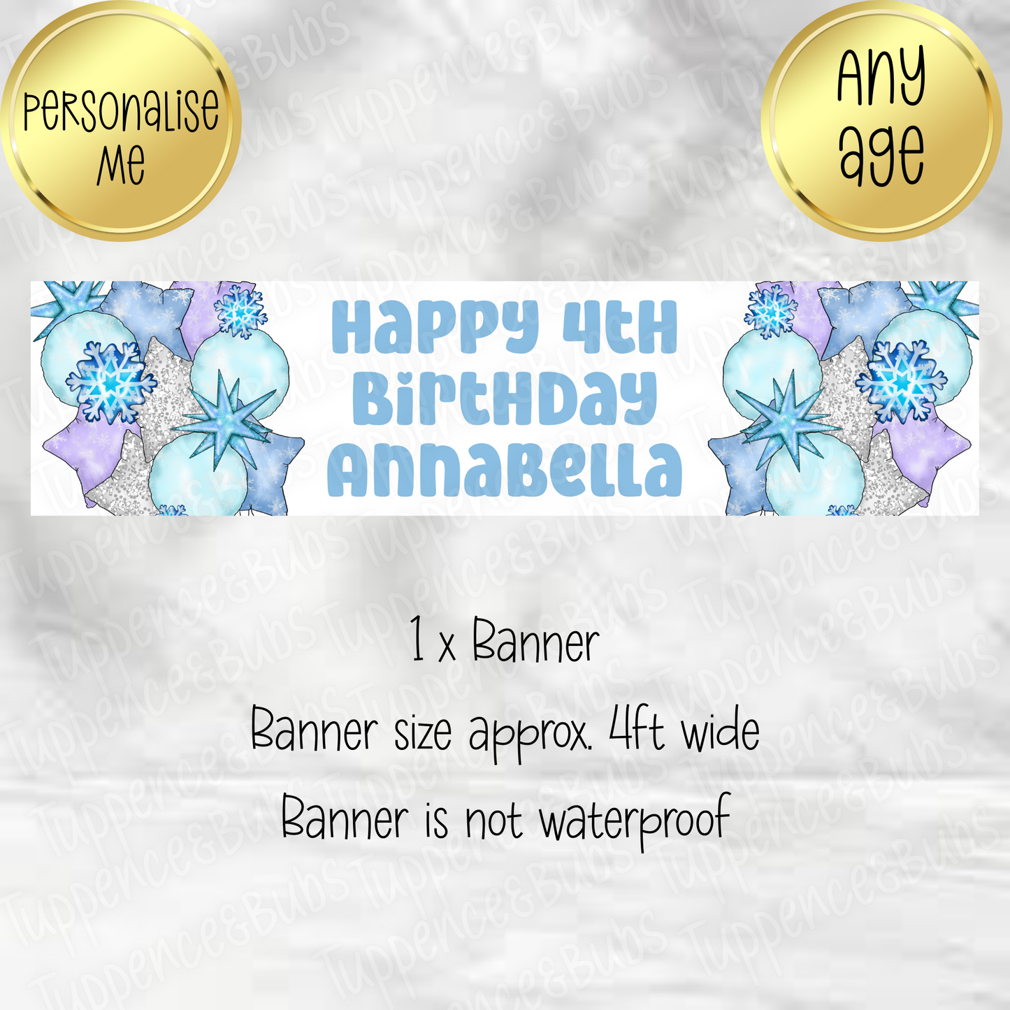 Ice Queen Inspired Banner - 2 Designs