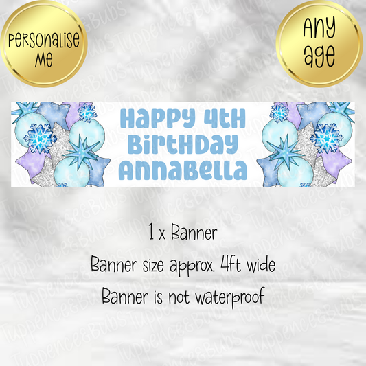 Ice Queen Inspired Banner - 2 Designs