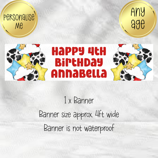 Cowboy/Spaceman Inspired Banner - 3 Designs