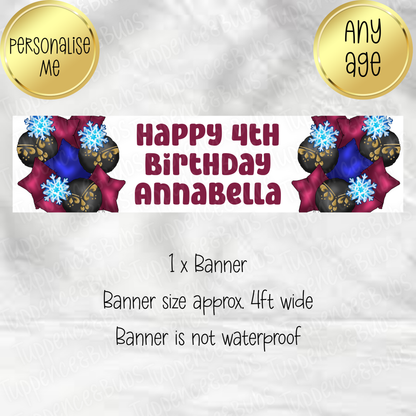 Ice Queen Inspired Banner - 2 Designs