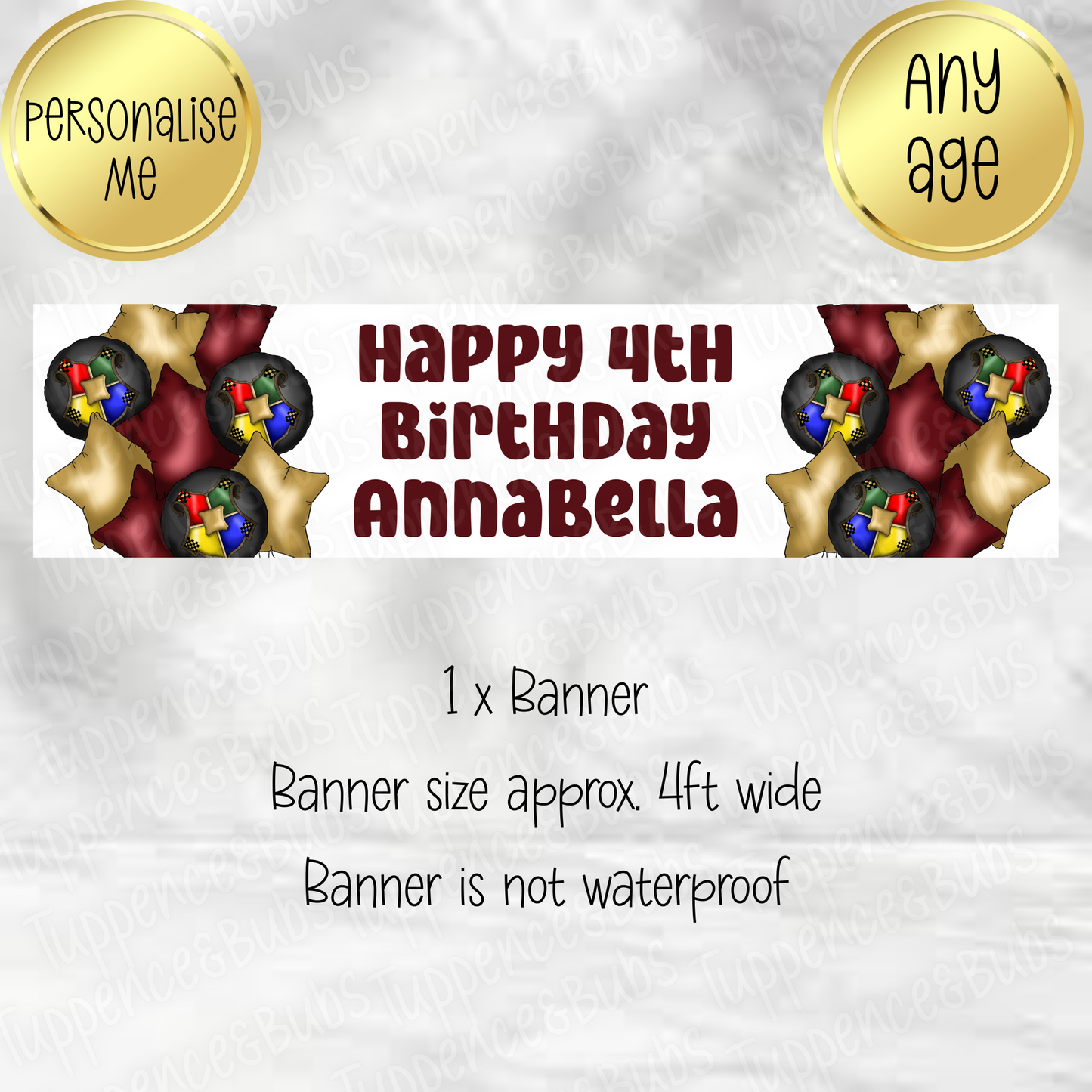 Wizard School Themed Banners - 4 Designs