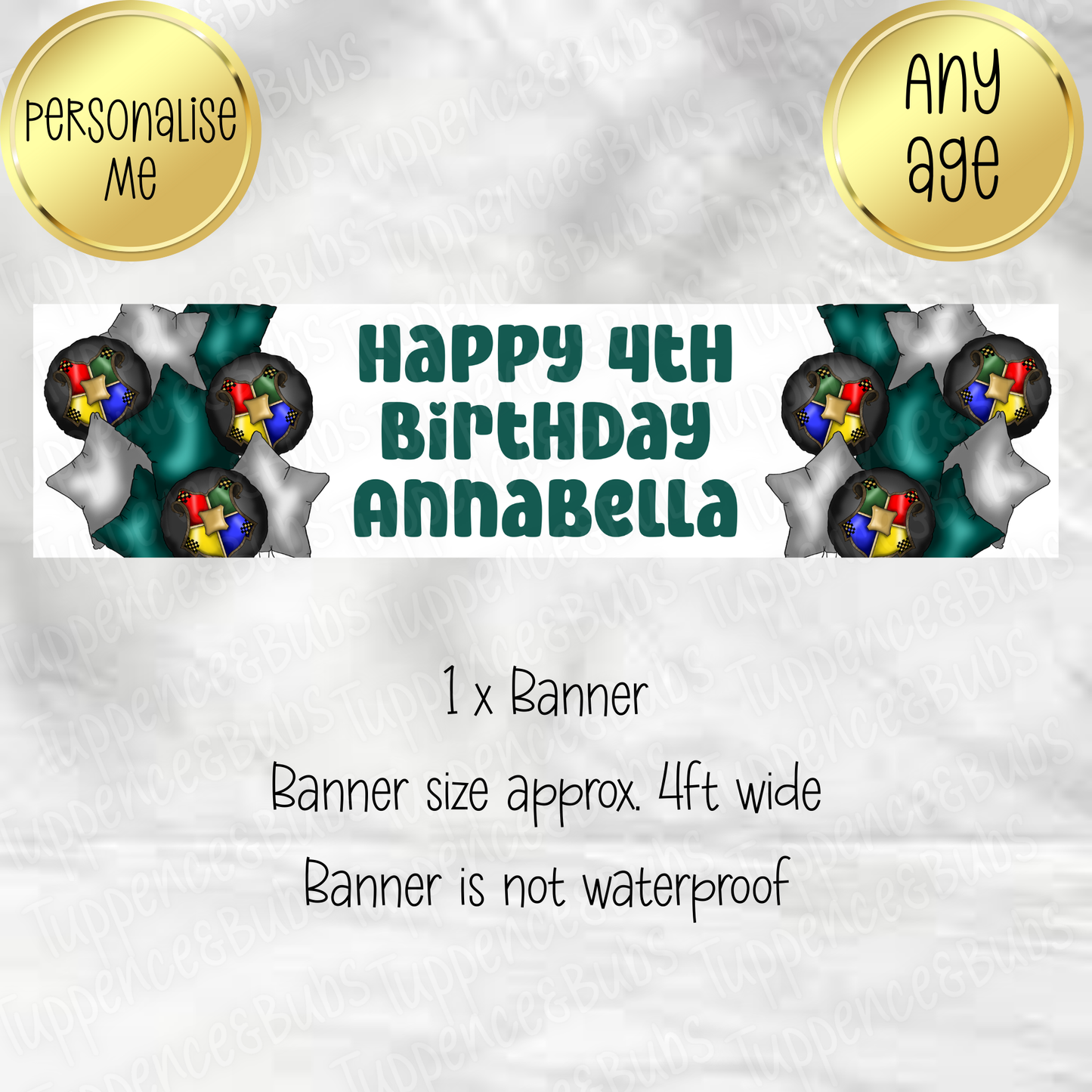 Wizard School Themed Banners - 4 Designs