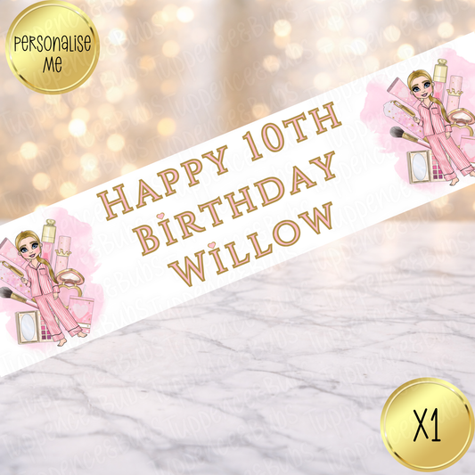 P Louise Inspired Birthday Banner