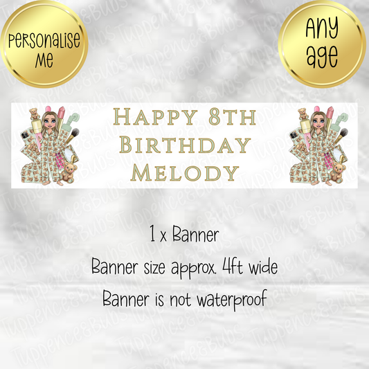 Sage Green Teddy Inspired PJ Banner