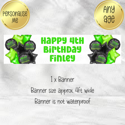 Gaming Balloon Banner - 3 Colours