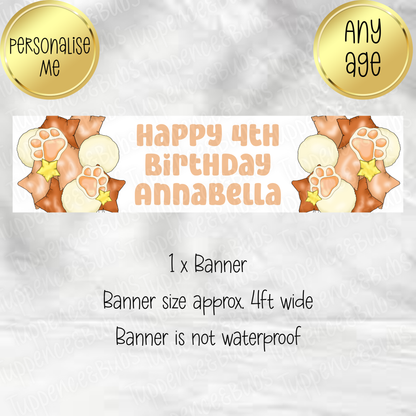 Blue Dog Themed Banner - 3 Colours