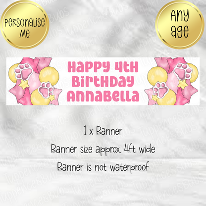Blue Dog Themed Banner - 3 Colours