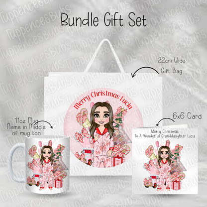 Toddler Girl Pink Bow Themed Gift Bundle