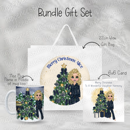 Navy Star PJ's Train Themed Christmas Gift Bundle