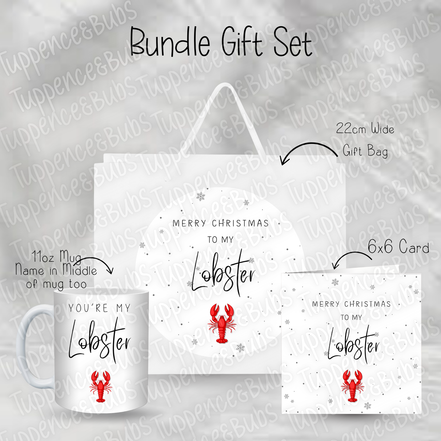 You're My Lobster Gift Set - Mug, Card & Gift Bag