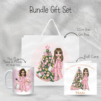 Pink Make Up Inspired Express Train Themed Gift Set - Mug, Card & Gift Bag