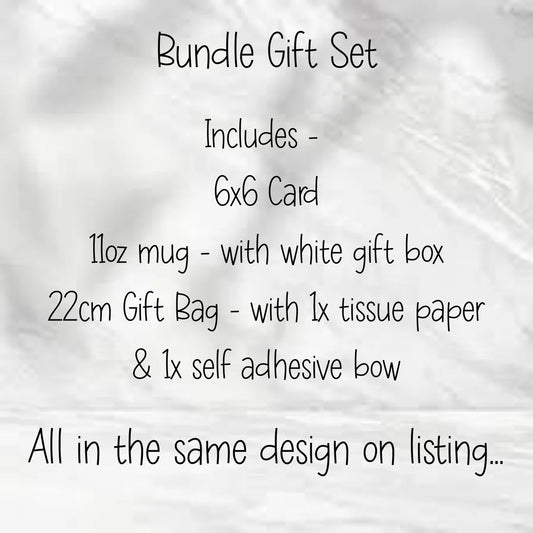 Blue Make Up Inspired Express Train Themed Gift Set - Mug, Card & Gift Bag