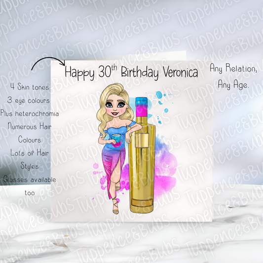 Vodka Inspired Birthday Card