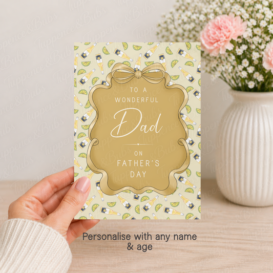 Beer Bottle Birthday Card