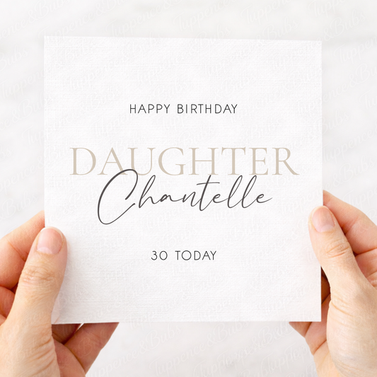 Custom Neutral Birthday Card