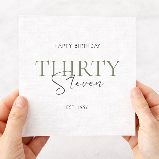 Custom Minimalistic Minimalistic Card
