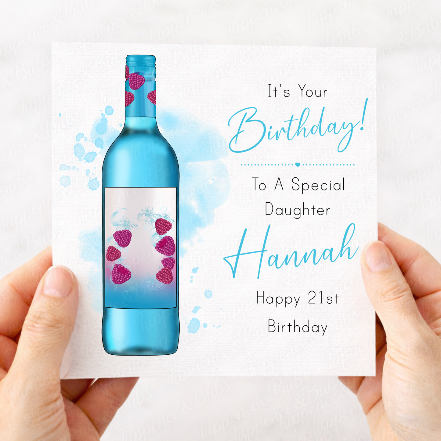Wine Themed Birthday Card