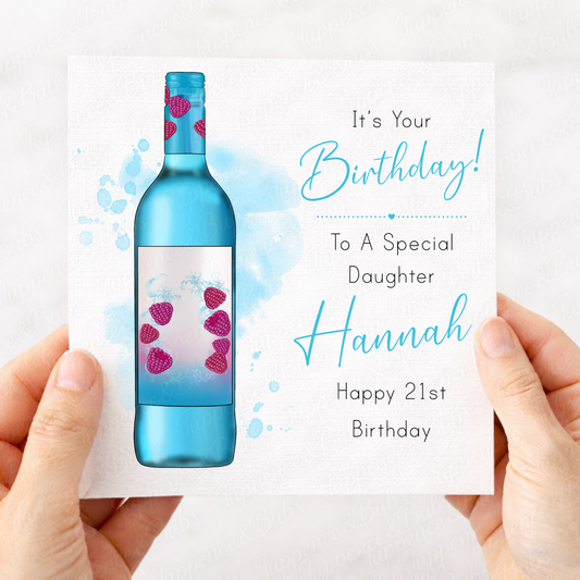 Wine Themed Birthday Card