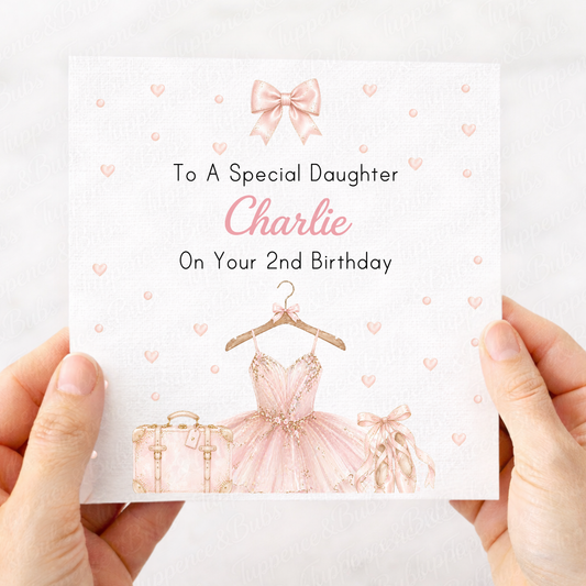 Ballerina Birthday Card