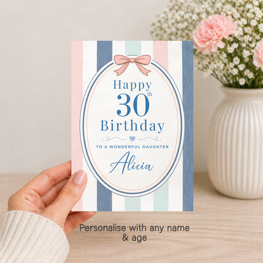 Striped Birthday Card
