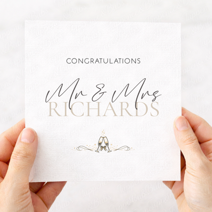 Custom Minimalist Card - Engagement/Wedding