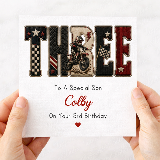 Motorbike Themed Card