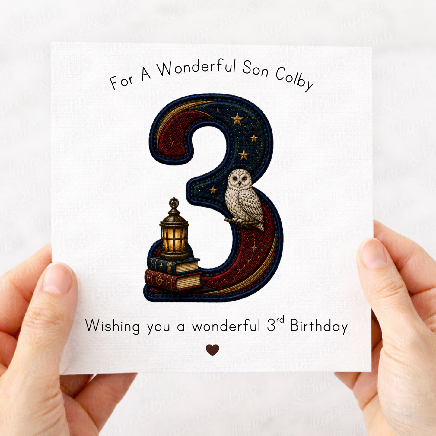 Wizard School Embroidery Style Card - 2 Options