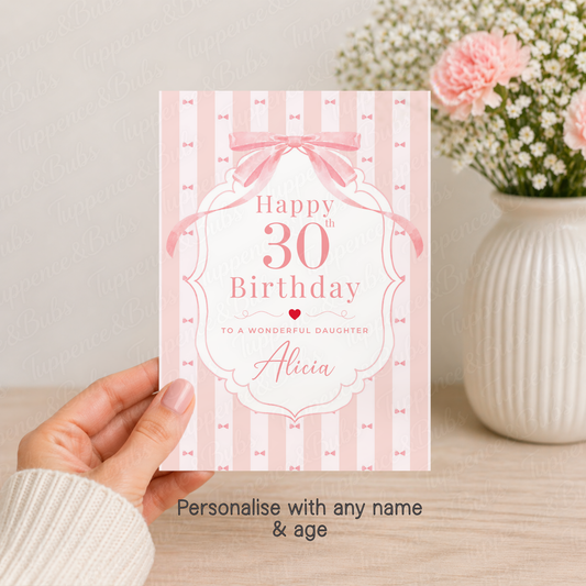Pink Birthday Card