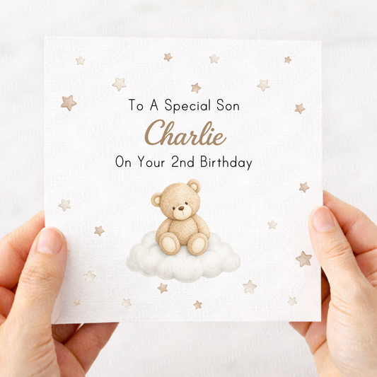 Bear On Cloud Card