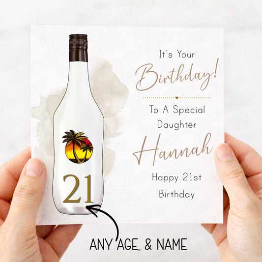 Malibu Bottle Card