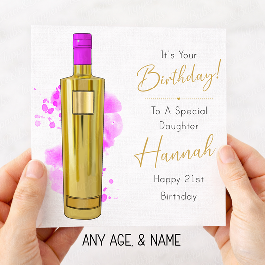 Vodka Bottle Card